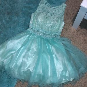 Mint green dress